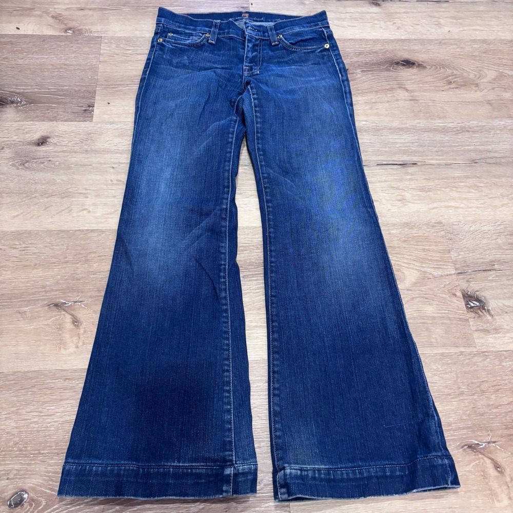 Classic Wide Leg Women’s Jeans - Dark Blue